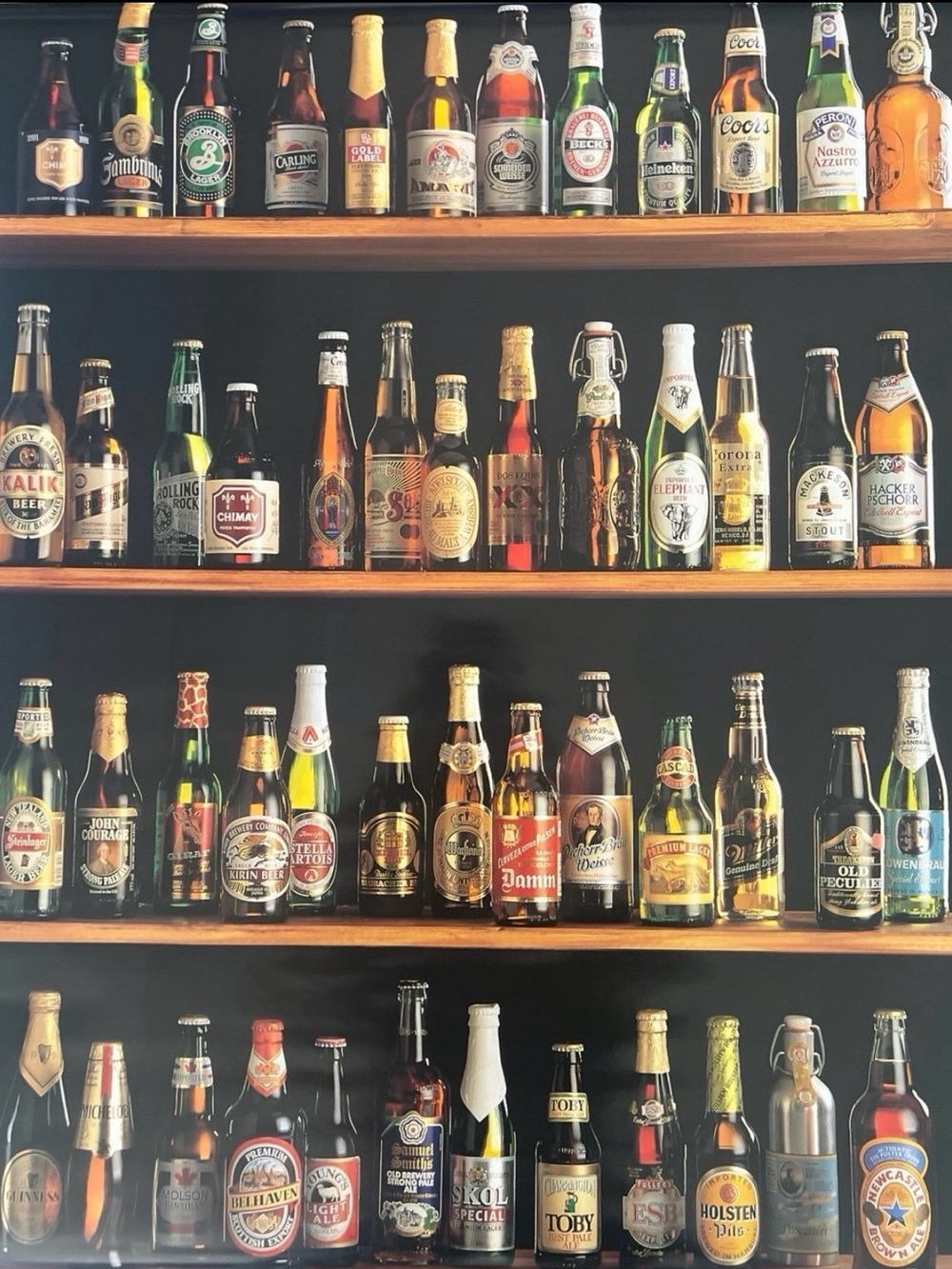 1993 Beers Of The World Poster Aprox Size 24x36 Inches